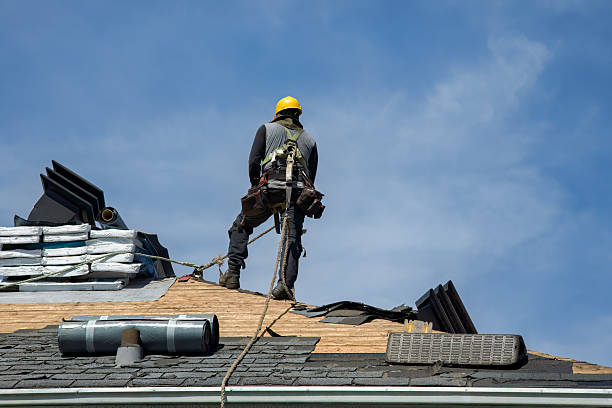 Professional Storm Damage Roof Repair technician working in Allenhurst, NJ